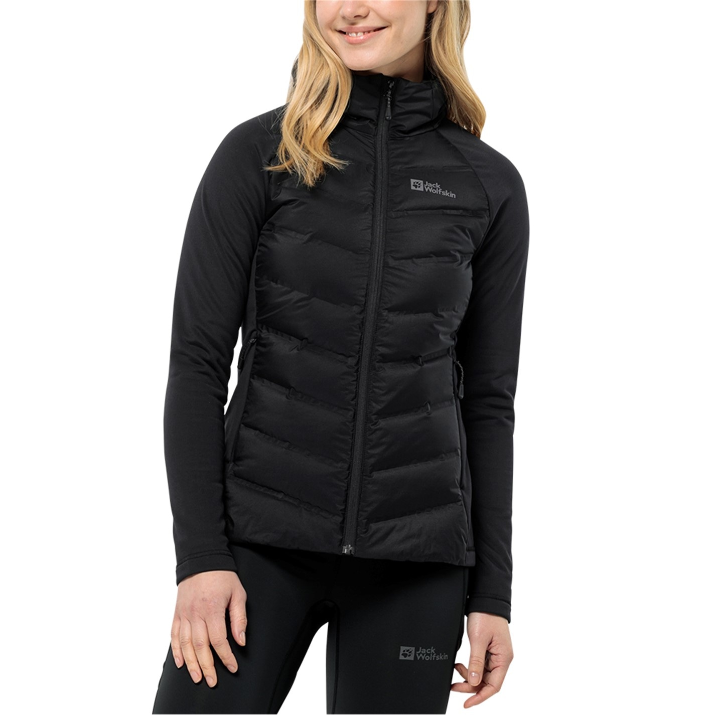Dámska bunda Jack Wolfskin Black 3820196 Tasman Down Hybrid - 2