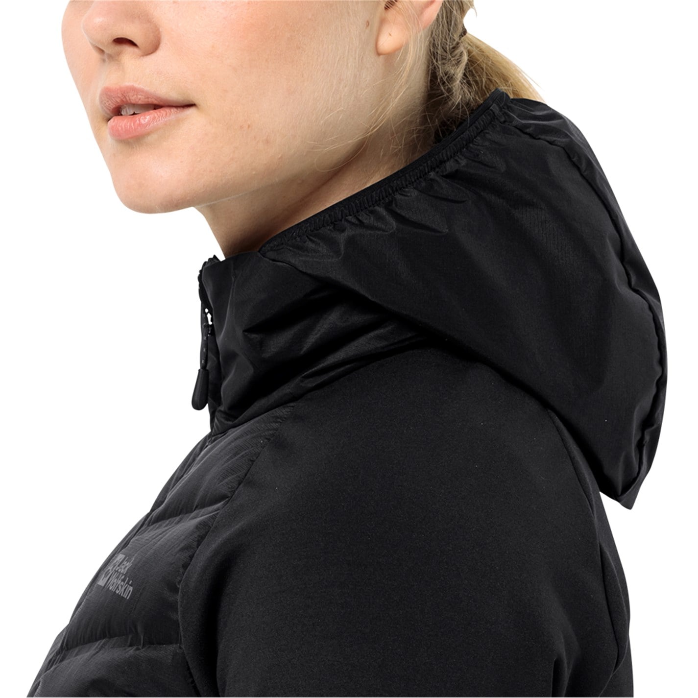 Dámska bunda Jack Wolfskin Black 3820196 Tasman Down Hybrid - 4