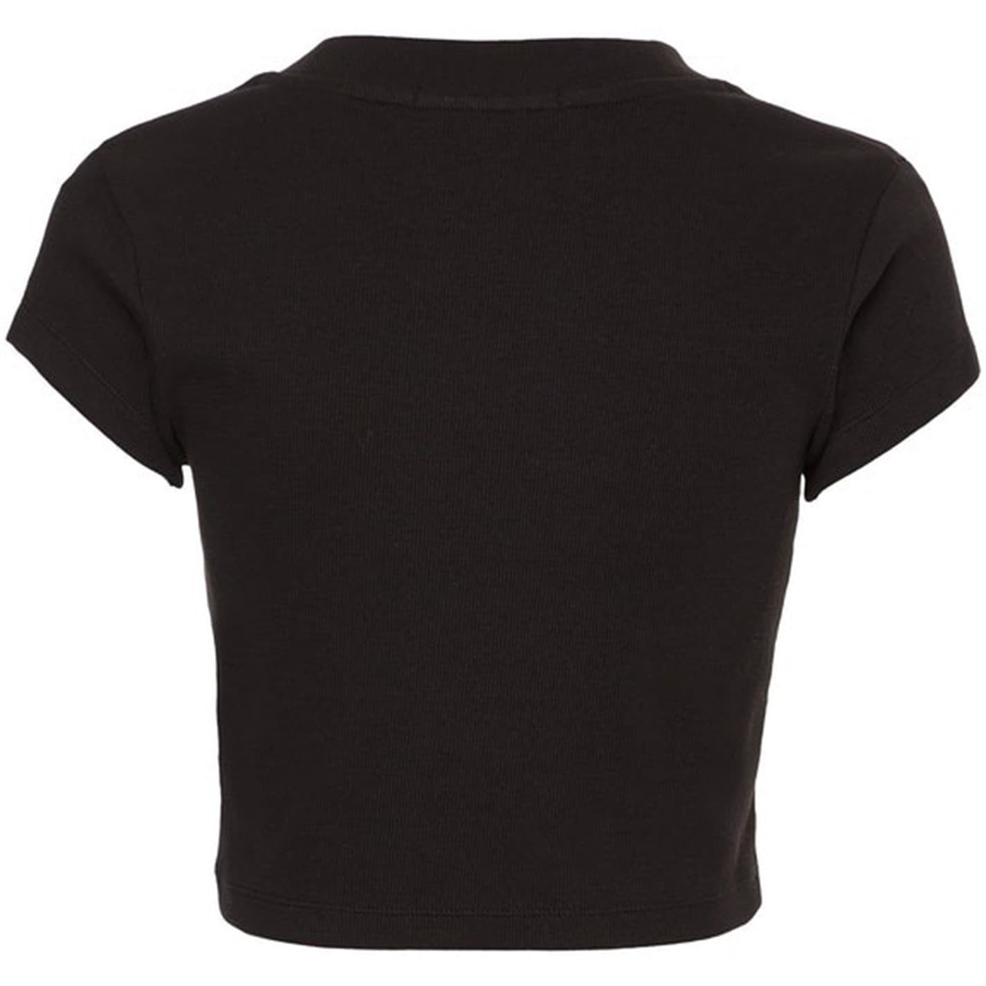 Tričko Calvin Klein Jeans Black 8395572 Mono Rib Cropped T Shirt - 5