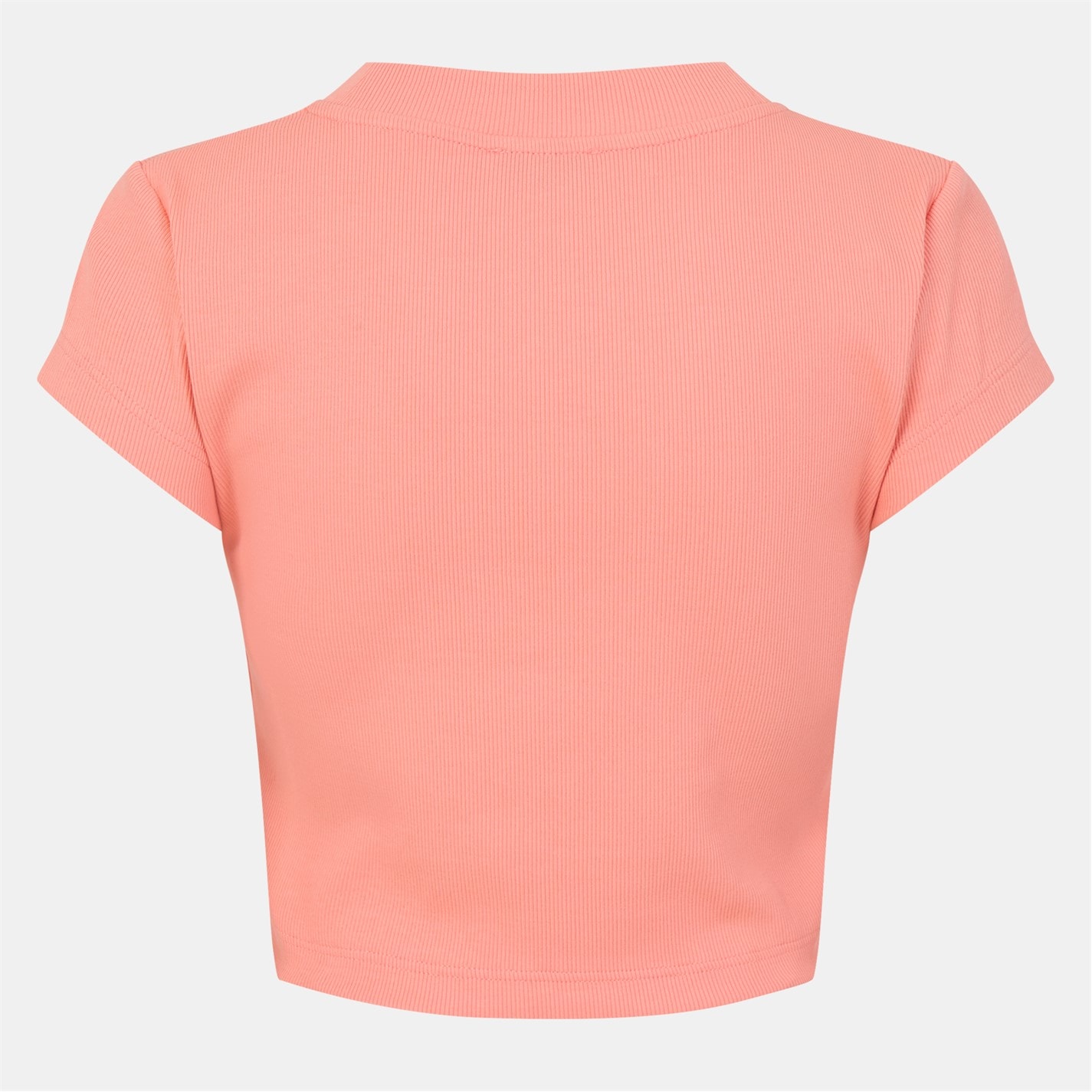 Tričko Calvin Klein Jeans Powder Orange 3927002 Mono Rib Cropped T Shirt - 2