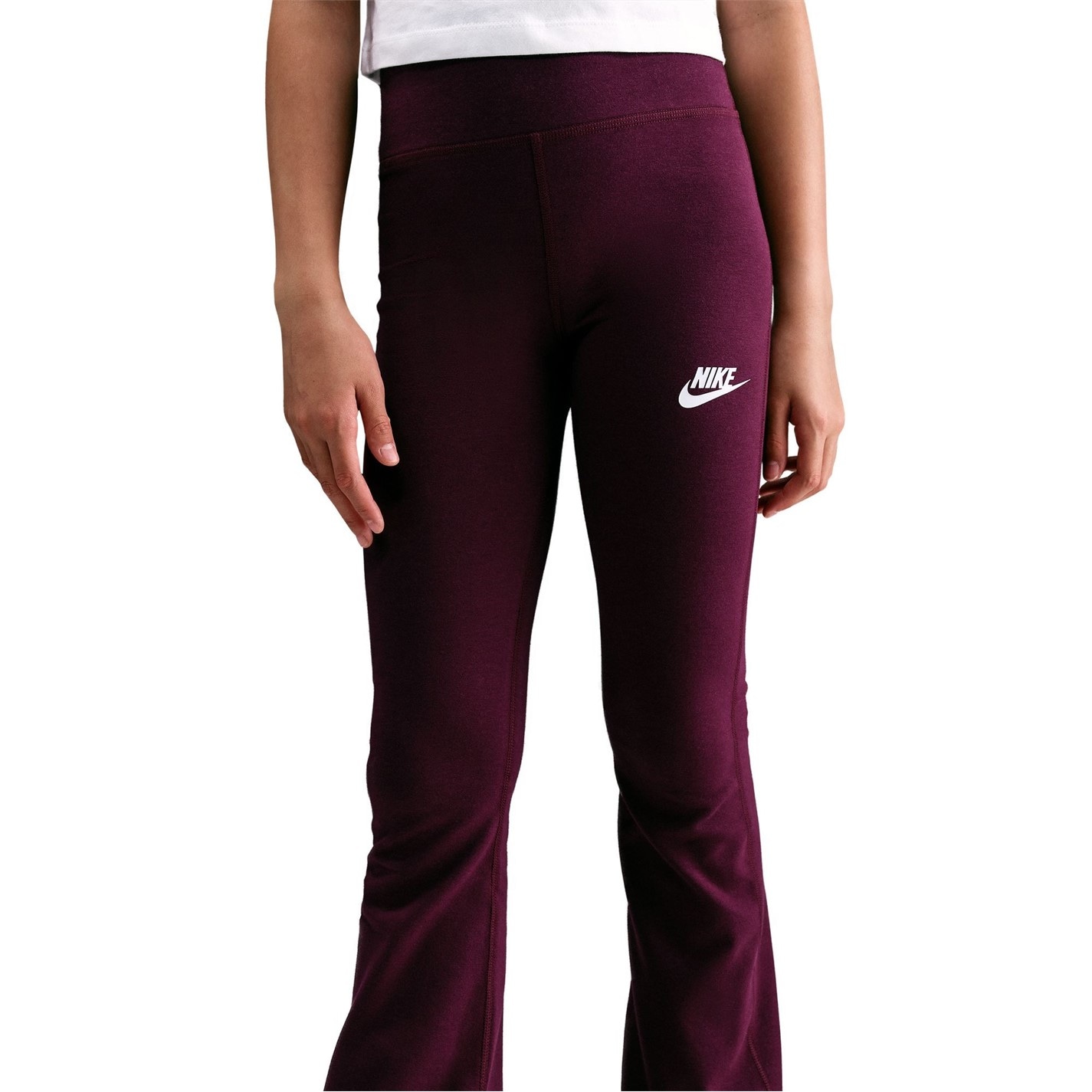 Nike Bordeaux 505952 Sportswear Favorites Big Kids' (Girls') Flared Leggings - 1