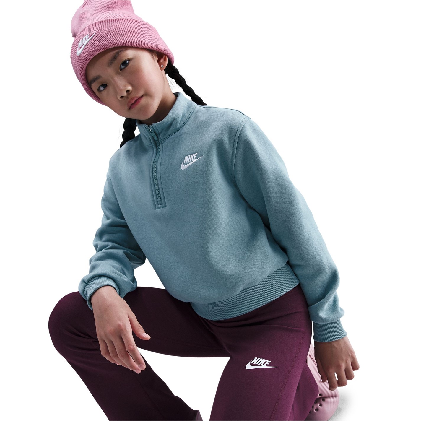 Nike Bordeaux 505952 Sportswear Favorites Big Kids' (Girls') Flared Leggings - 5