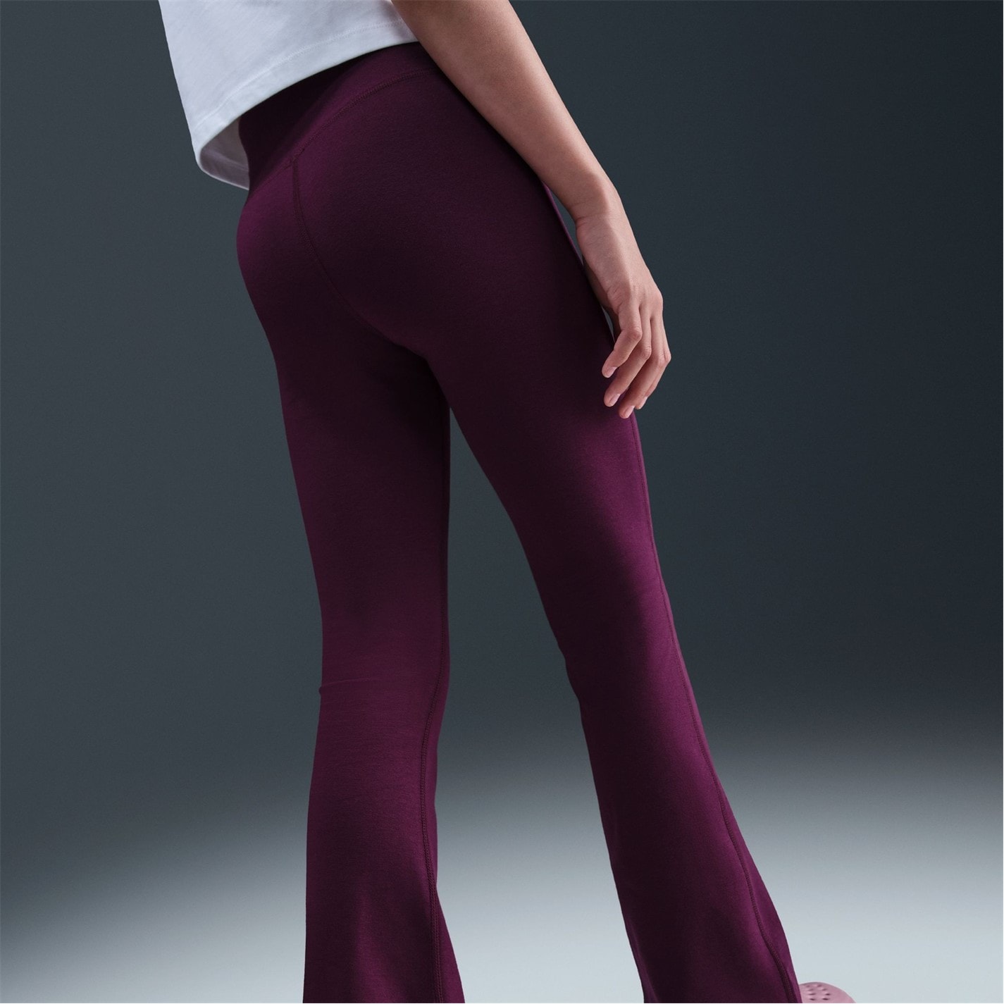 Nike Bordeaux 505952 Sportswear Favorites Big Kids' (Girls') Flared Leggings - 9