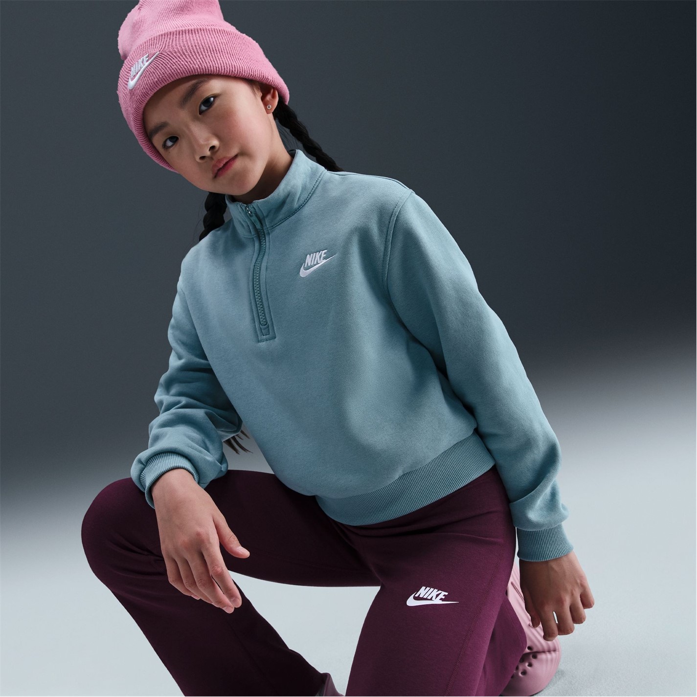 Nike Bordeaux 505952 Sportswear Favorites Big Kids' (Girls') Flared Leggings - 10