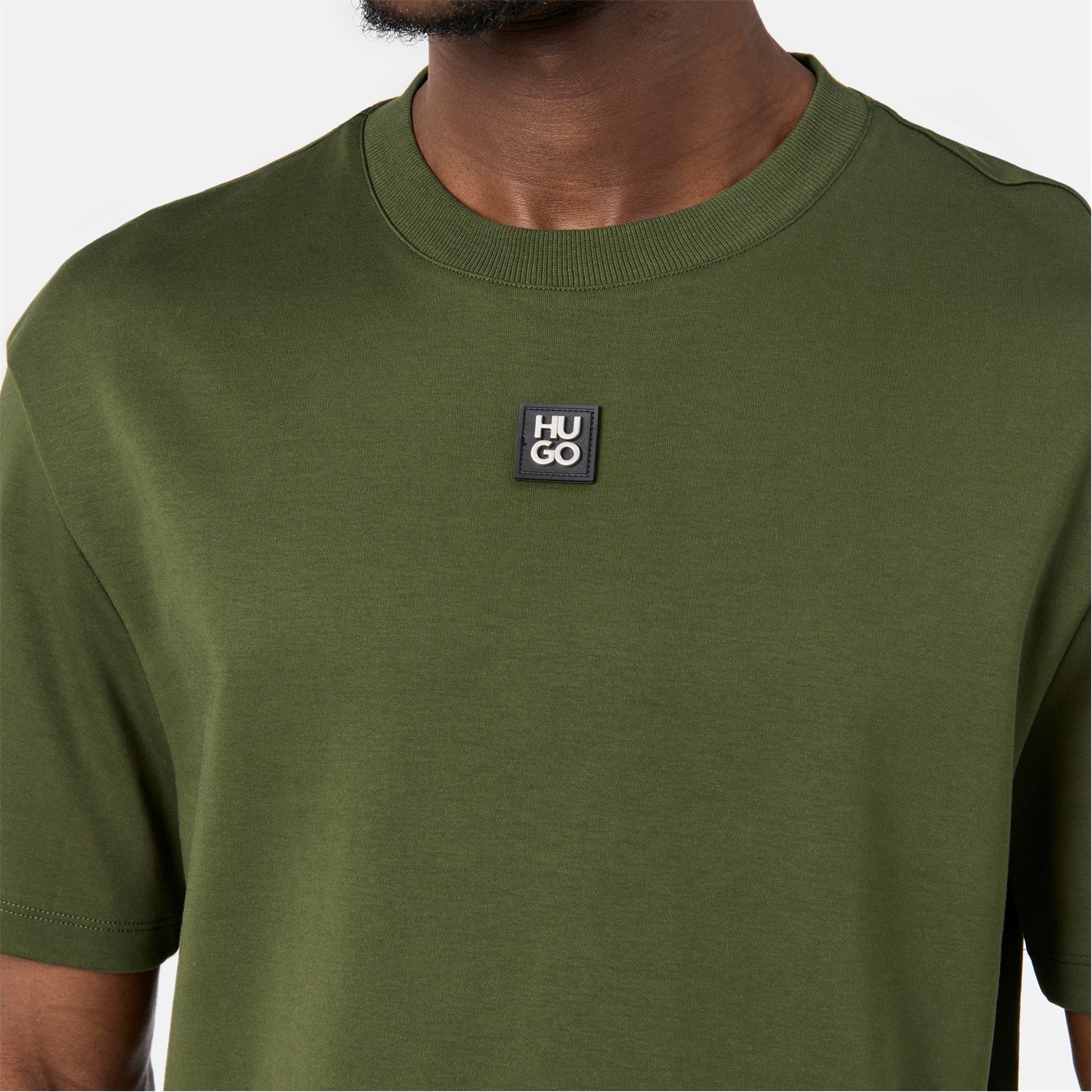Tričko HUGO Dark Green 3039363 Men's Regular Fit Dalile T-Shirt - 5