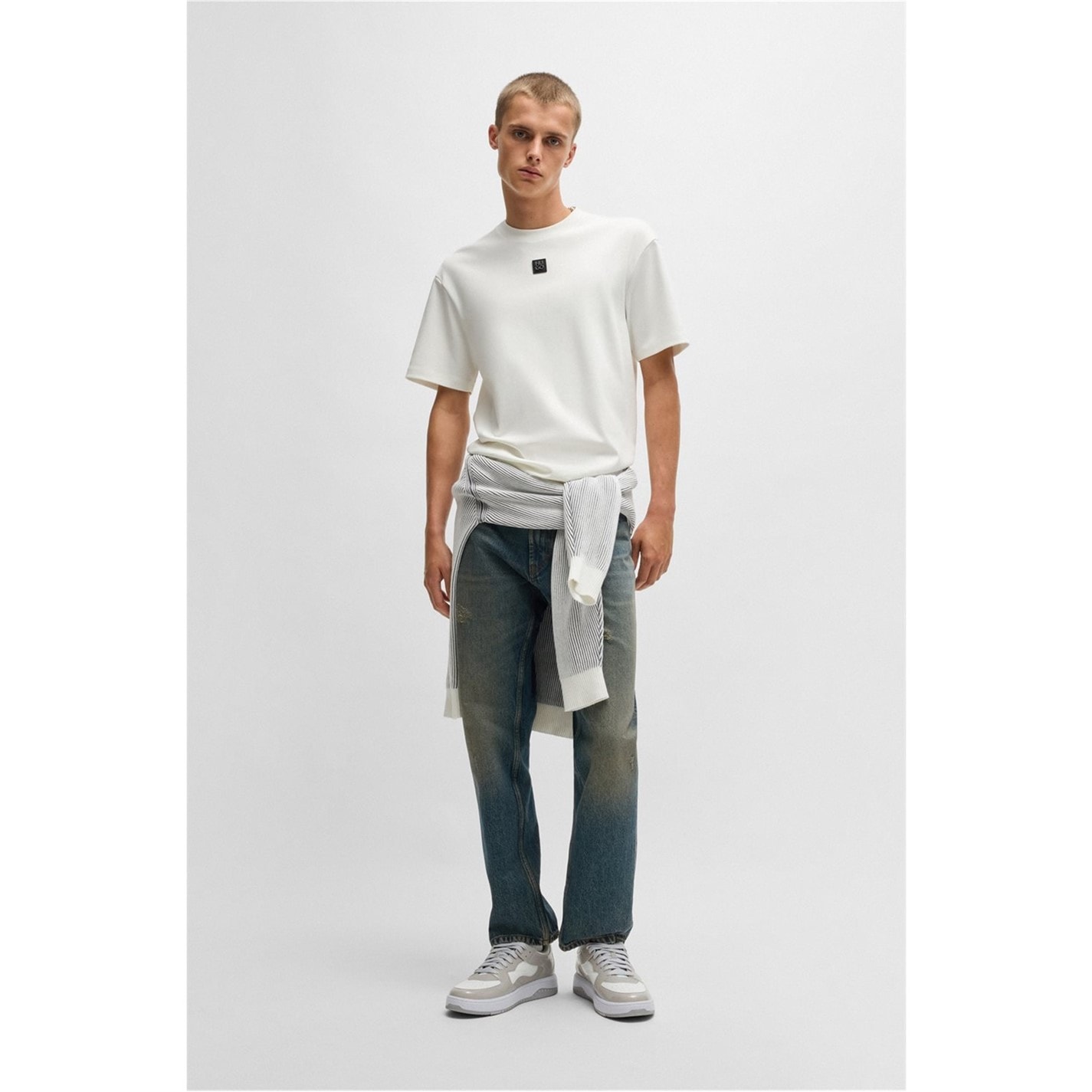 Tričko HUGO Natural 102 8637652 Men's Regular Fit Dalile T-Shirt - 3