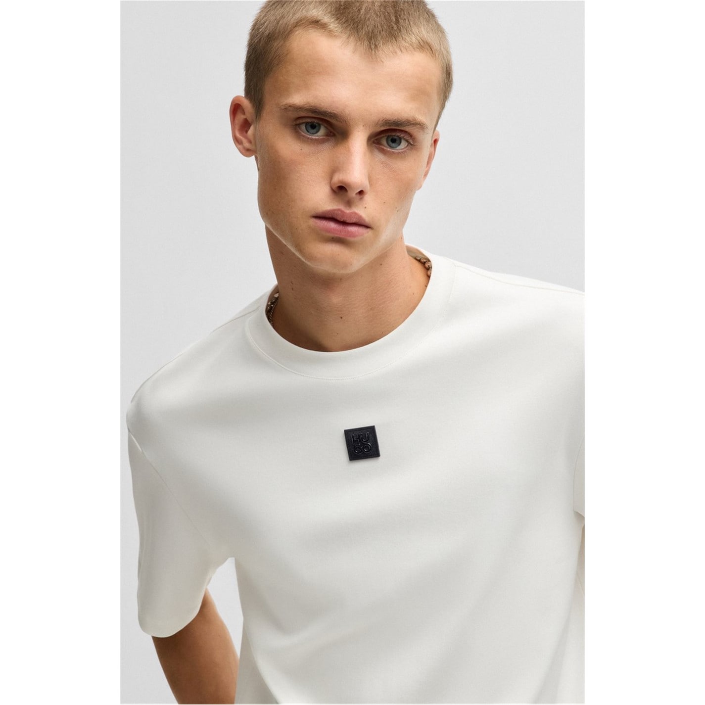 Tričko HUGO Natural 102 8637652 Men's Regular Fit Dalile T-Shirt - 4