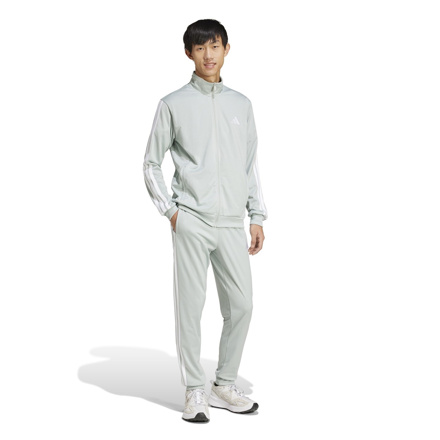 adidas Basic 3 - Stripes Tricot Tracksuit - 4