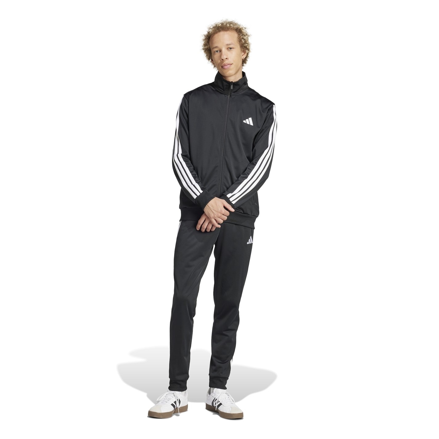 adidas Basic 3 - Stripes Tricot Tracksuit - 2