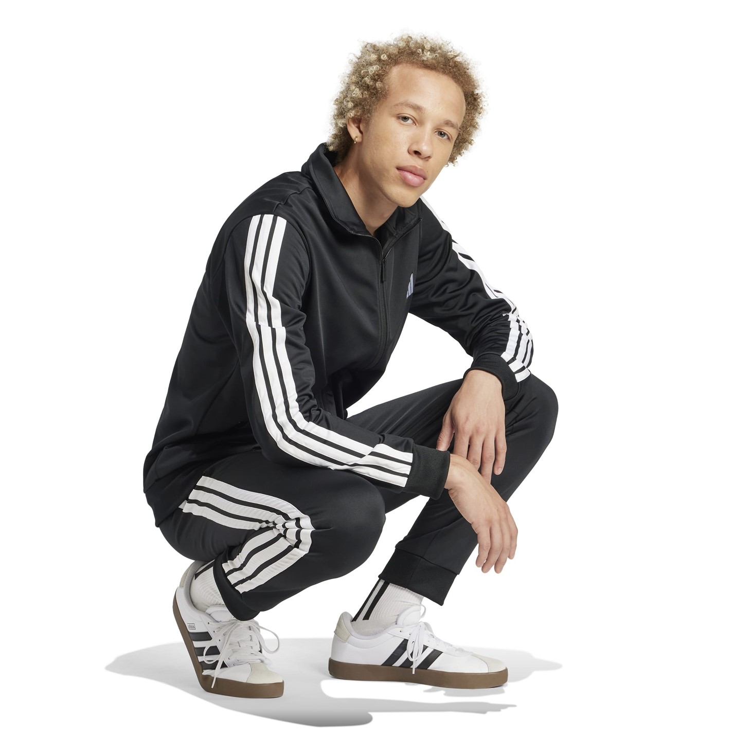adidas Basic 3 - Stripes Tricot Tracksuit - 4