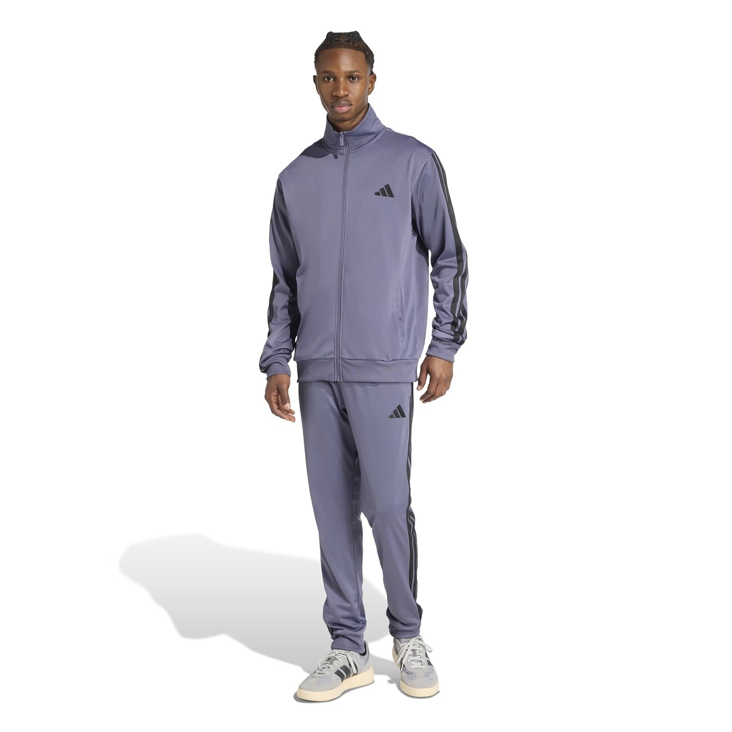 adidas Basic 3 - Stripes Tricot Tracksuit - 2
