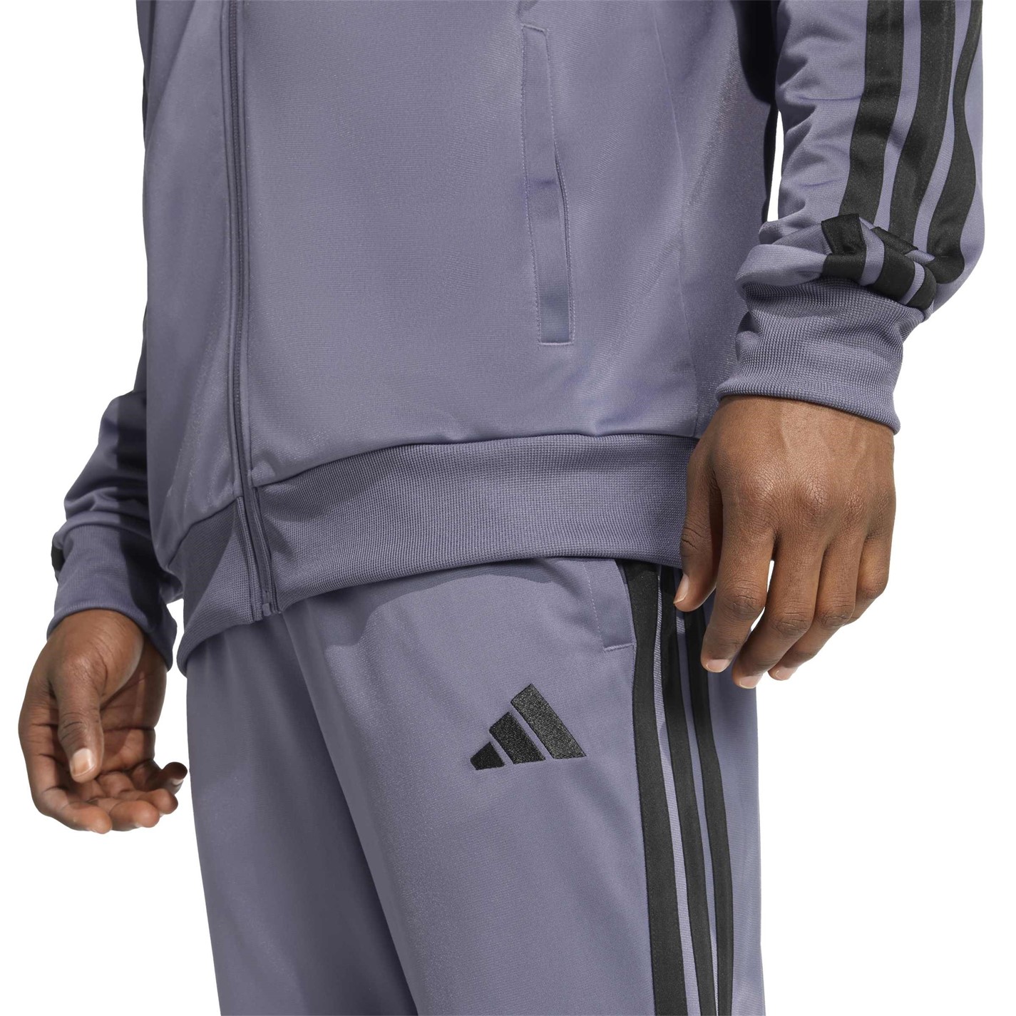 adidas Basic 3 - Stripes Tricot Tracksuit - 6