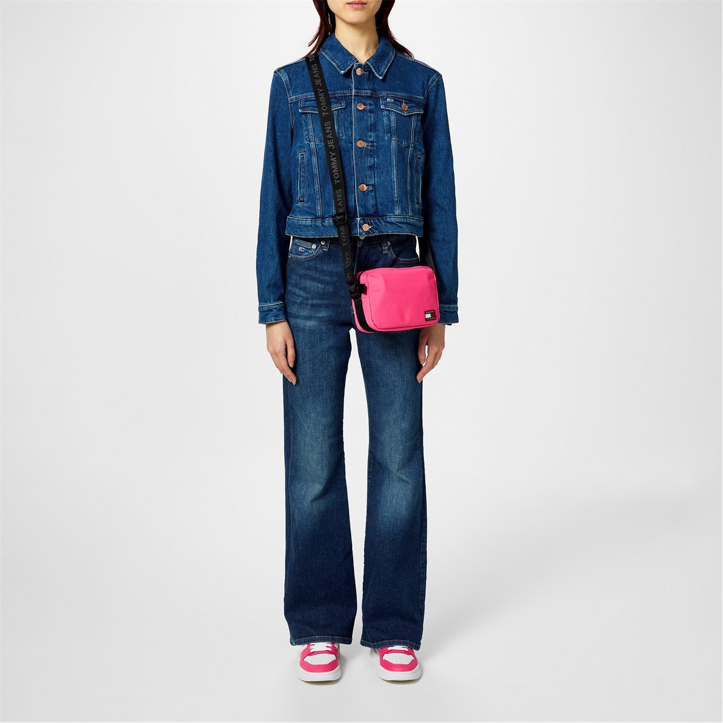 Dámska bunda Tommy Jeans Denim Dark 1898075