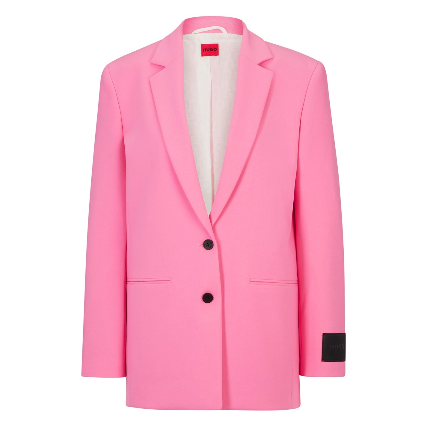Dámska bunda Hugo Open Pink 3736501 Women's Aita Tailored Blazer - 5