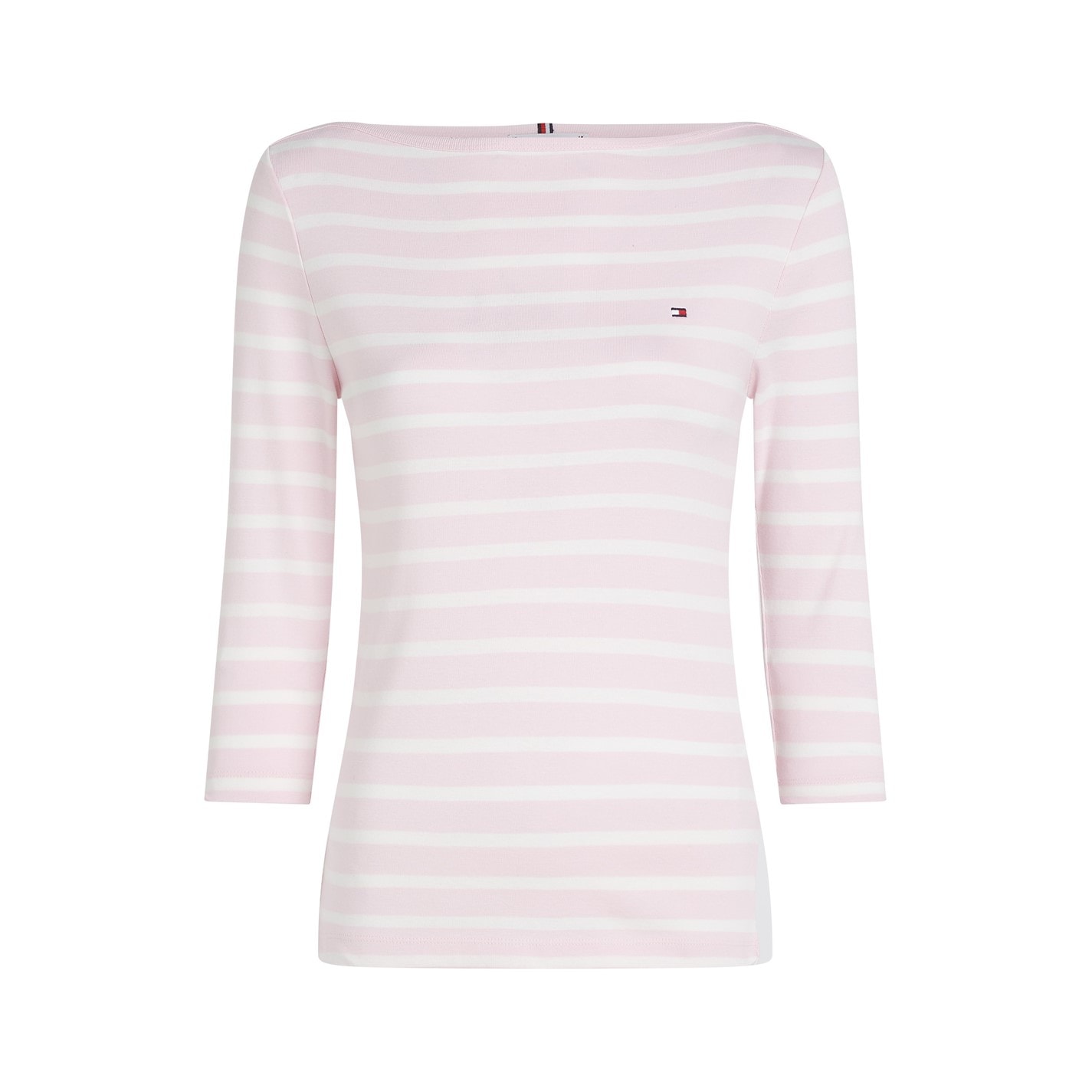 Tričko Tommy Hilfiger Pink 2453444 Women's Cody Slim Boat Neck Long-Sleeve T-Shirt - 1