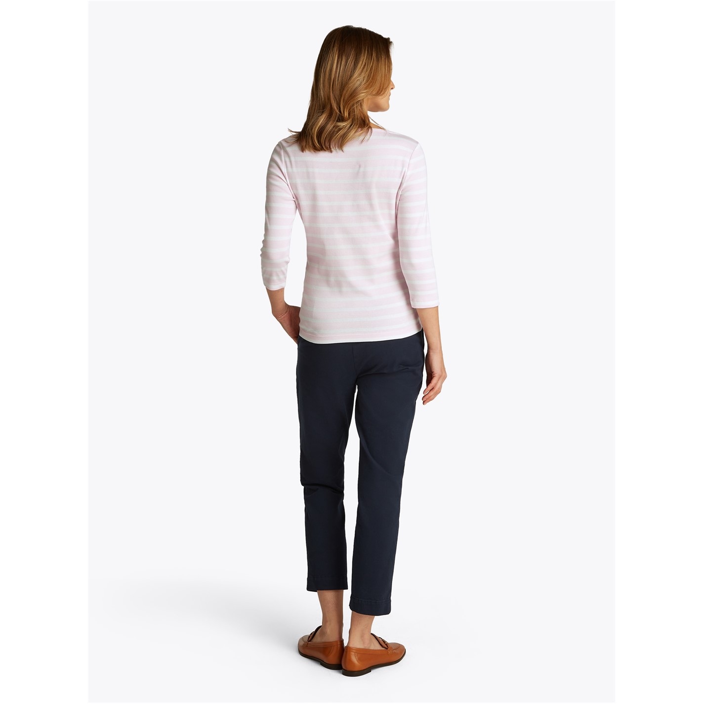 Tričko Tommy Hilfiger Pink 2453444 Women's Cody Slim Boat Neck Long-Sleeve T-Shirt - 6