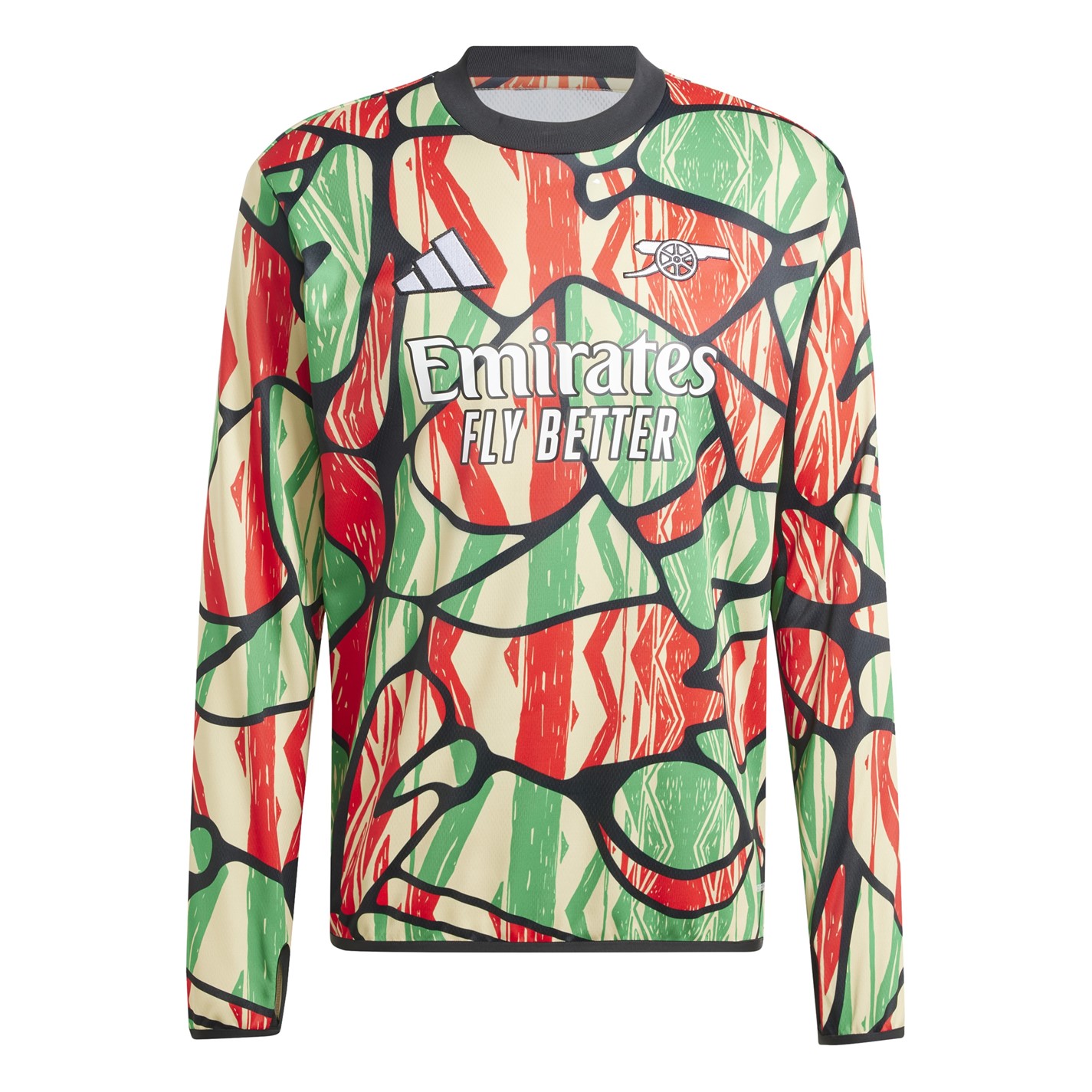 Tričko adidas Red 945144 Arsenal Long Sleeve Pre Match Shirt 24/25 Mens - 1