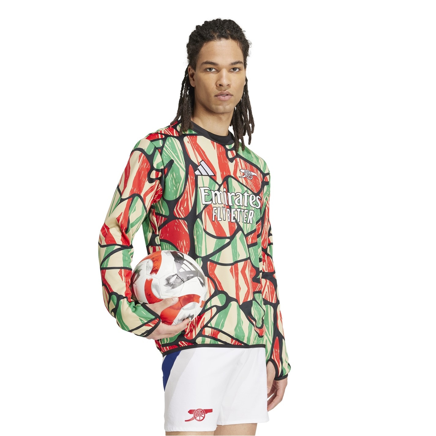 Tričko adidas Red 945144 Arsenal Long Sleeve Pre Match Shirt 24/25 Mens - 7