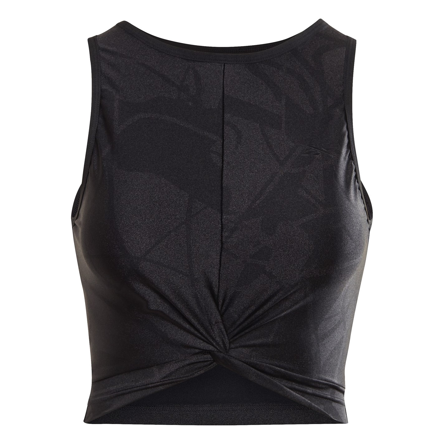 Tričko Reebok Black 6526867 Women's Shiny Yoga Scribble Cropped Vest - 1