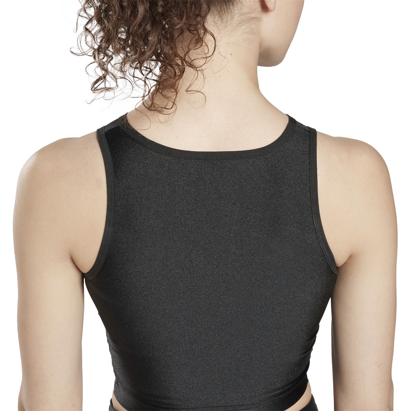 Tričko Reebok Black 6526867 Women's Shiny Yoga Scribble Cropped Vest - 6
