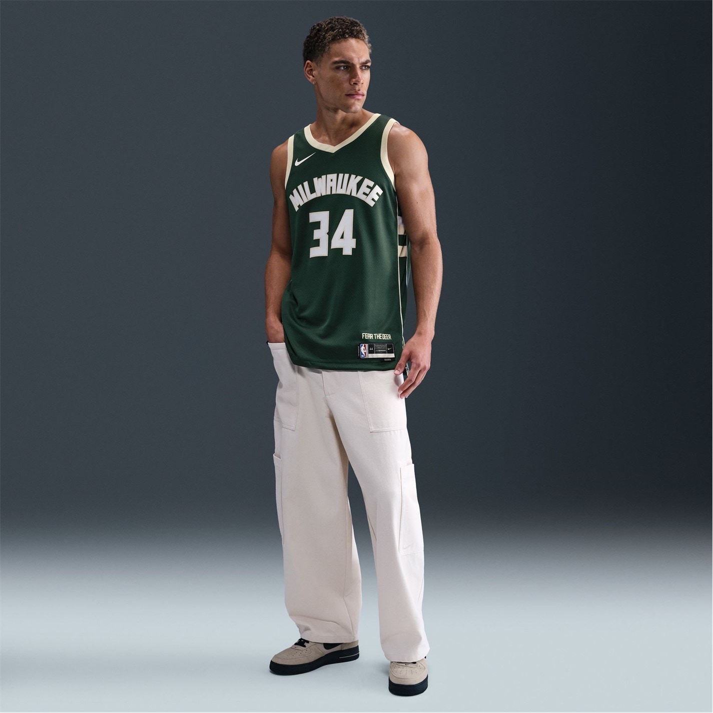 Tričko Nike Bucks 2970429 NBA Icon Edition Swingman Jersey - 13