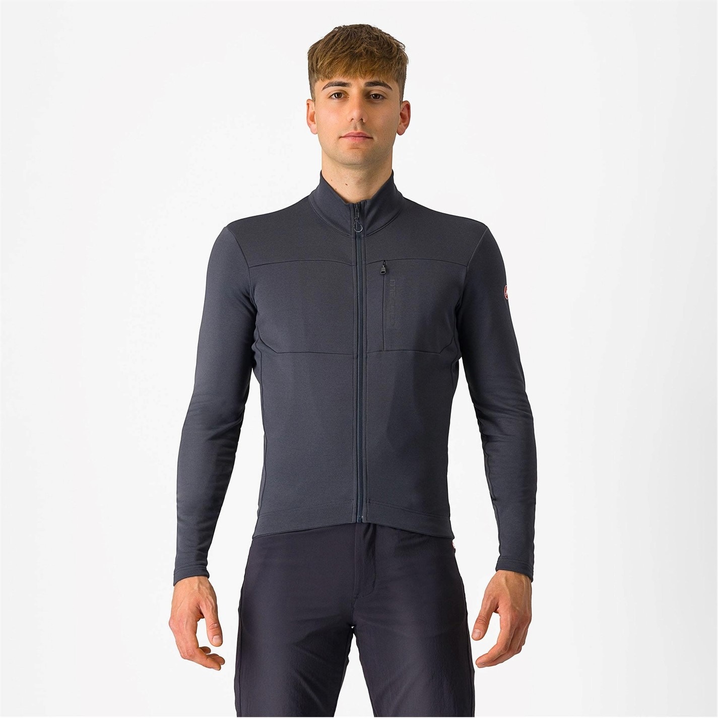 Castelli Dark Grey 3435736 Men's Unlimited Trail Short-Sleeve Cycling Jersey - 2
