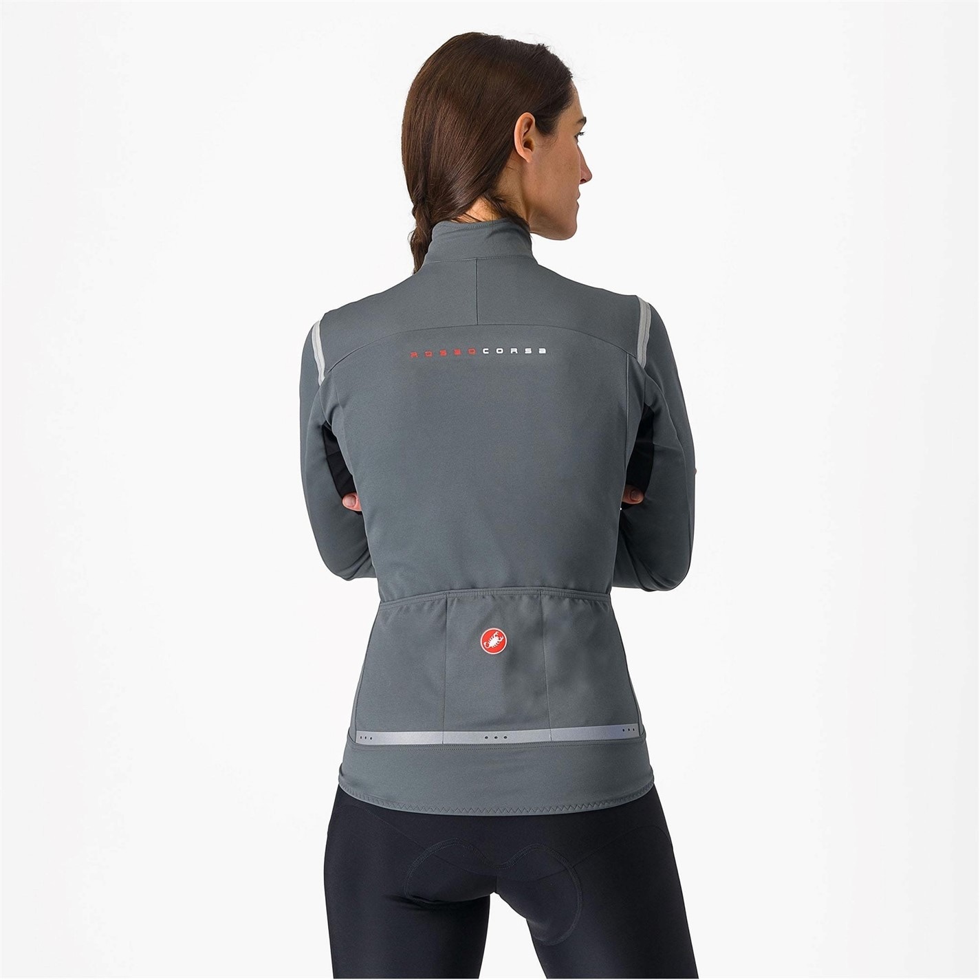 Dámska bunda Castelli Grey 4918684 Women's Perfetto Water-Resistant Windproof Performance Cycling Jacket - 3