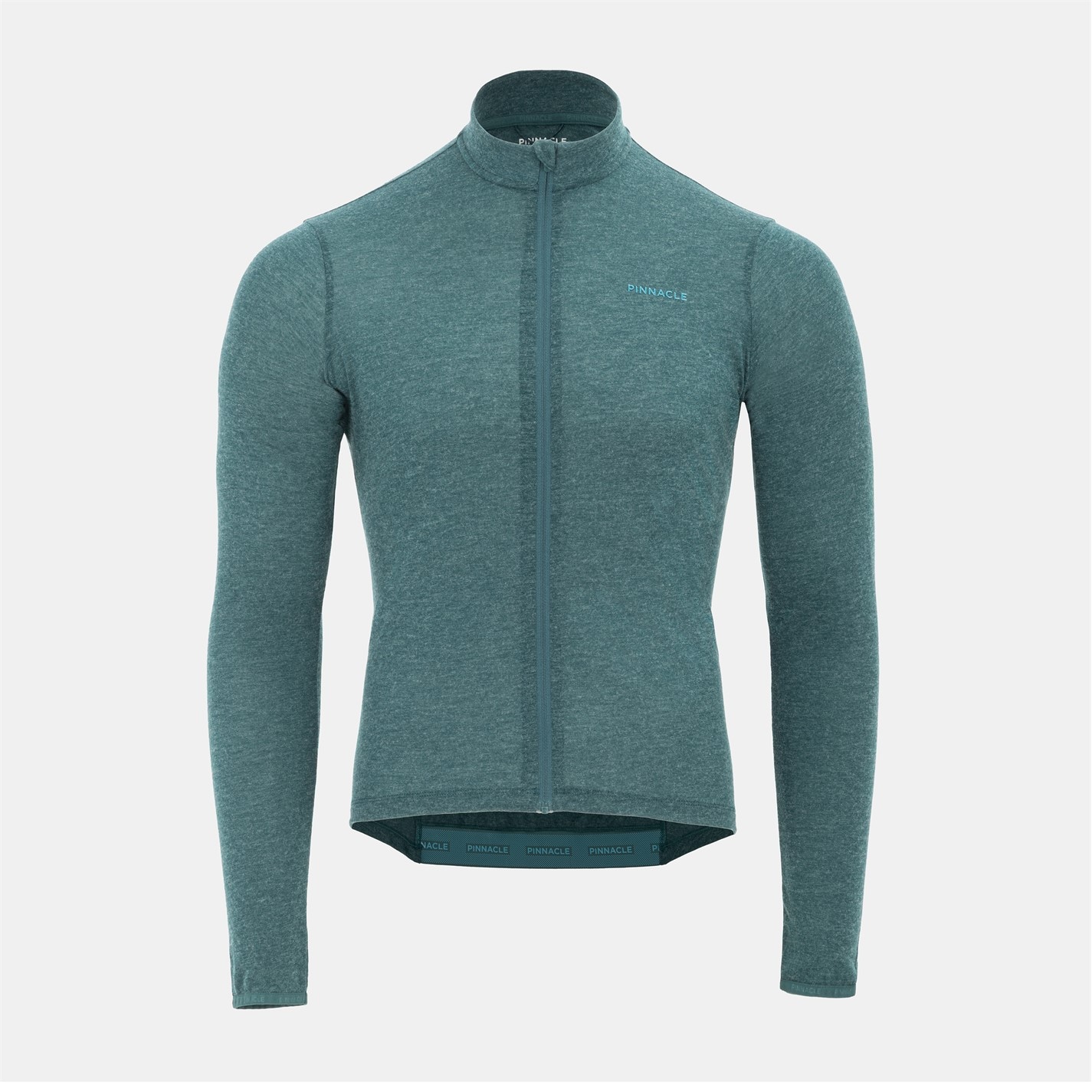Pinnacle Green Marl 5246879 Merino Zip Thru Jersey Mens - 1