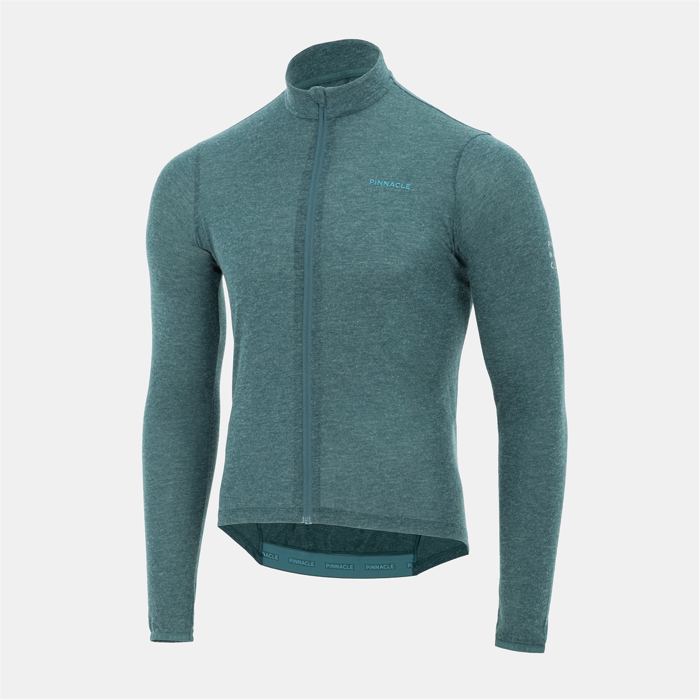 Pinnacle Green Marl 5246879 Merino Zip Thru Jersey Mens - 3