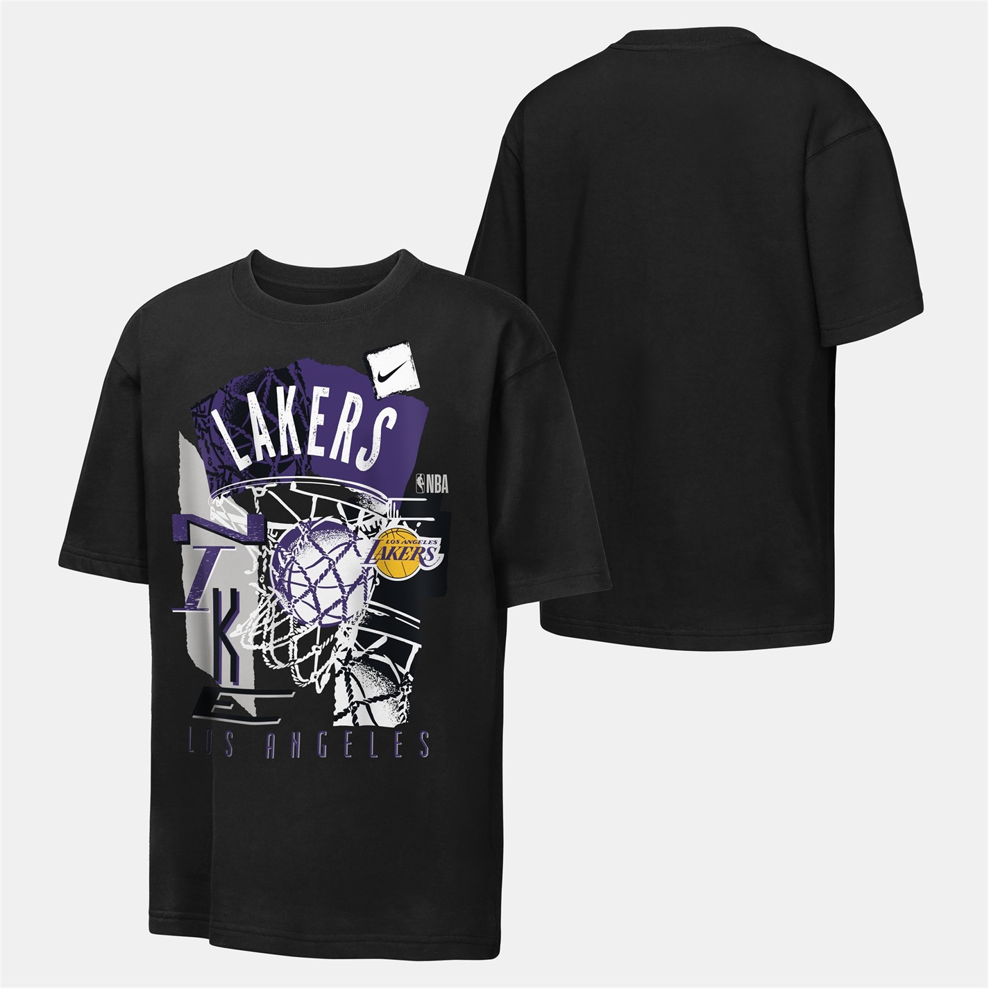 Tričko Nike Lakers 4156280 NBA Teams Graphic Short Sleeve T-Shirt - 3