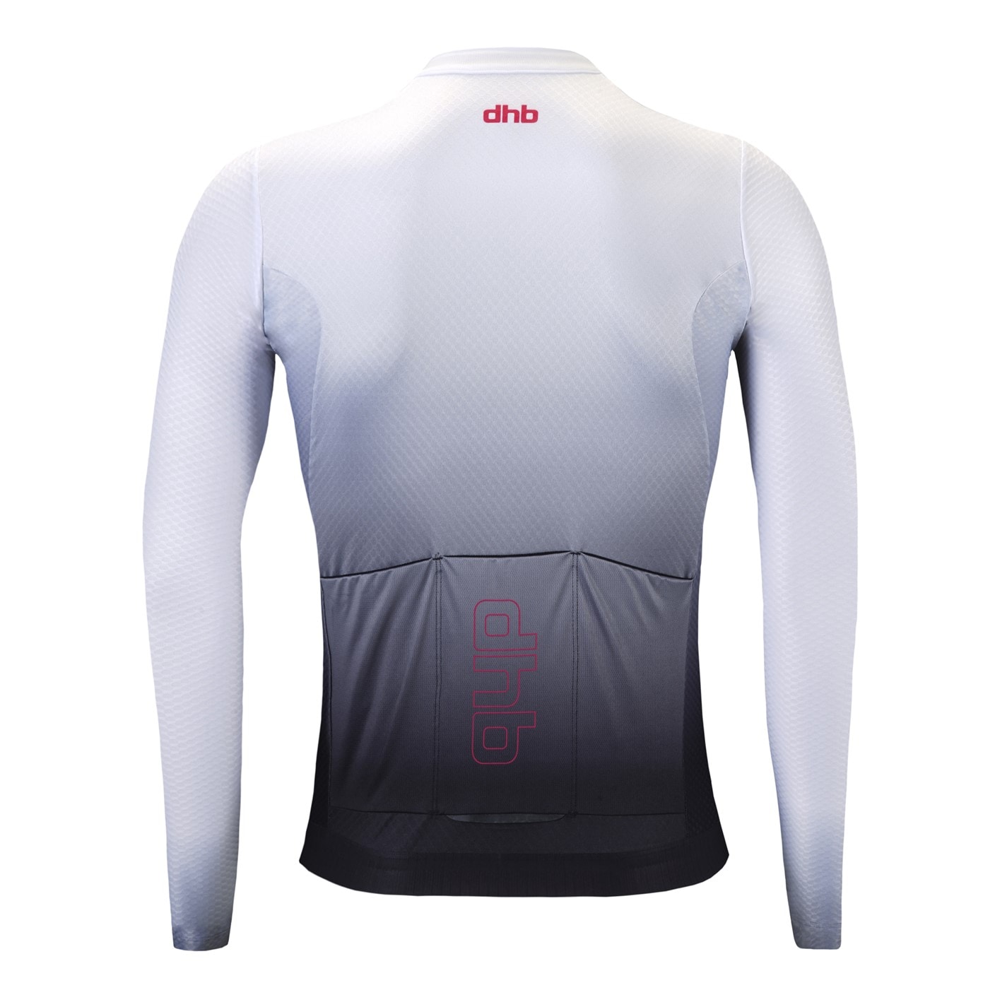 Dhb White Fade 3415656 Dhb Aeron Long Sleeve Jersey 3.0 Unisex - 2
