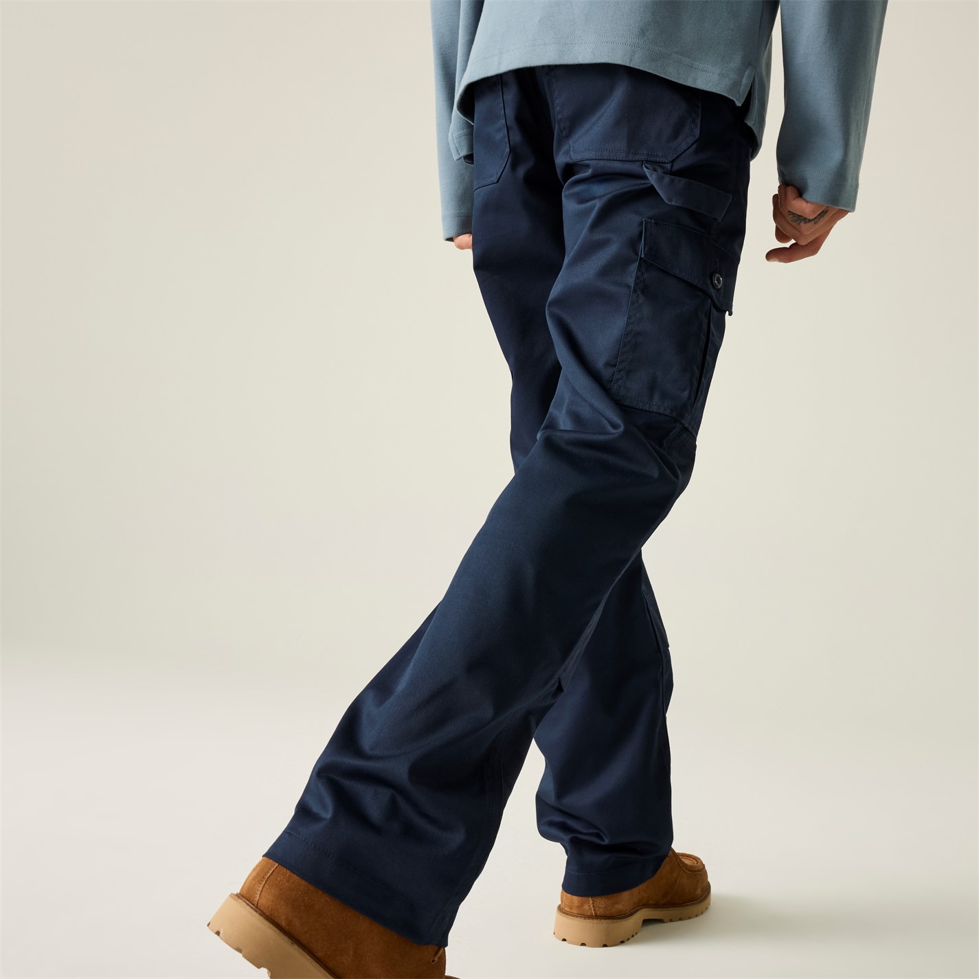 Nohavice Regatta Navy 7462562 Men's Work Trousers - 6
