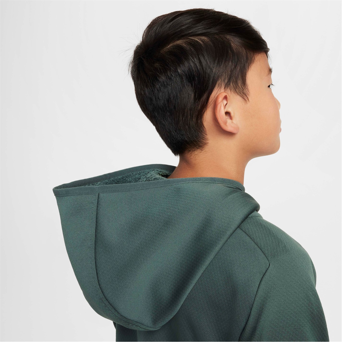 Nike Vintage Green 5877446 Kids' Winter Fleece Full Zip Hoodie - 4