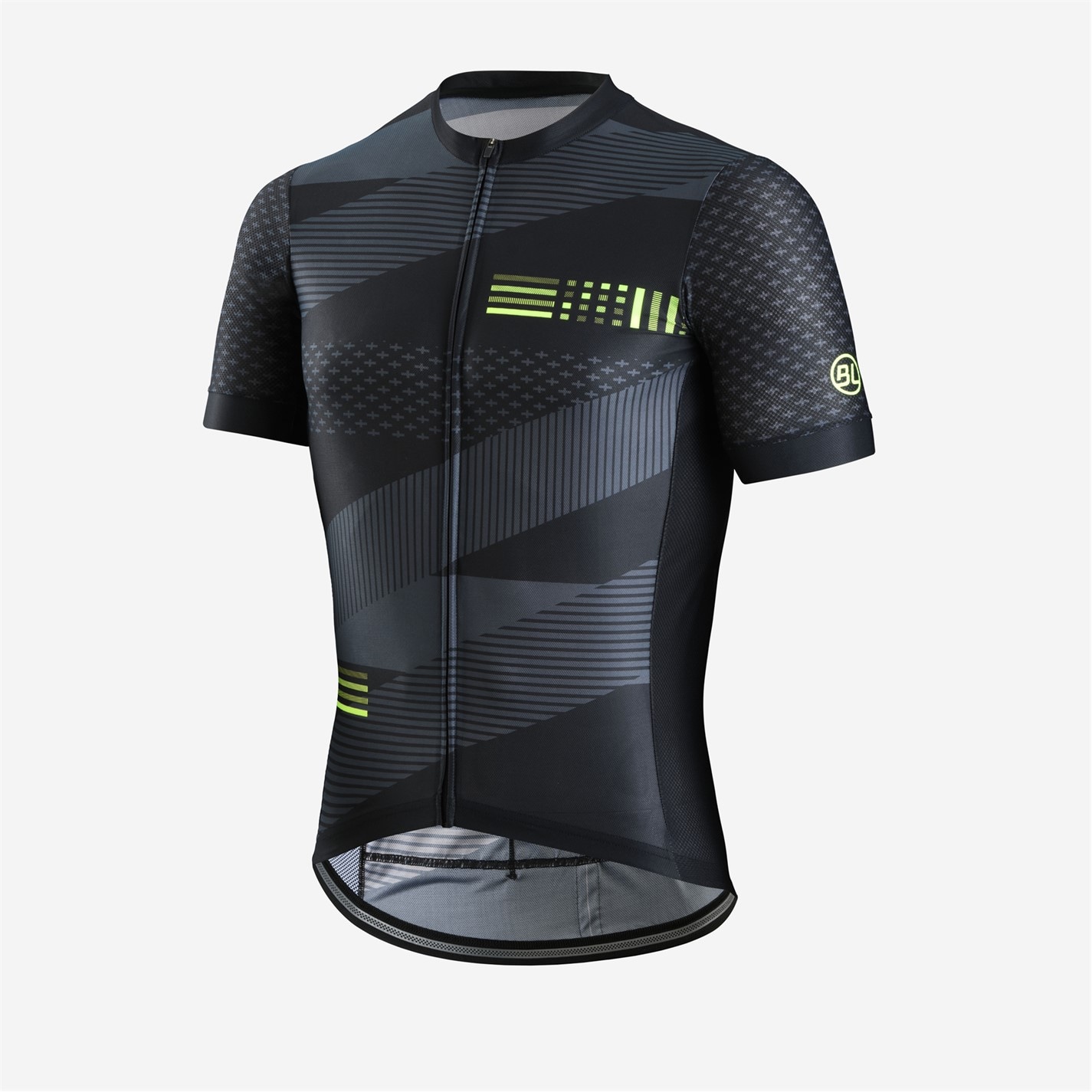 Bicycle Line Black 9724688 Men's RODEO Short Sleeve Cycling Jersey - 1