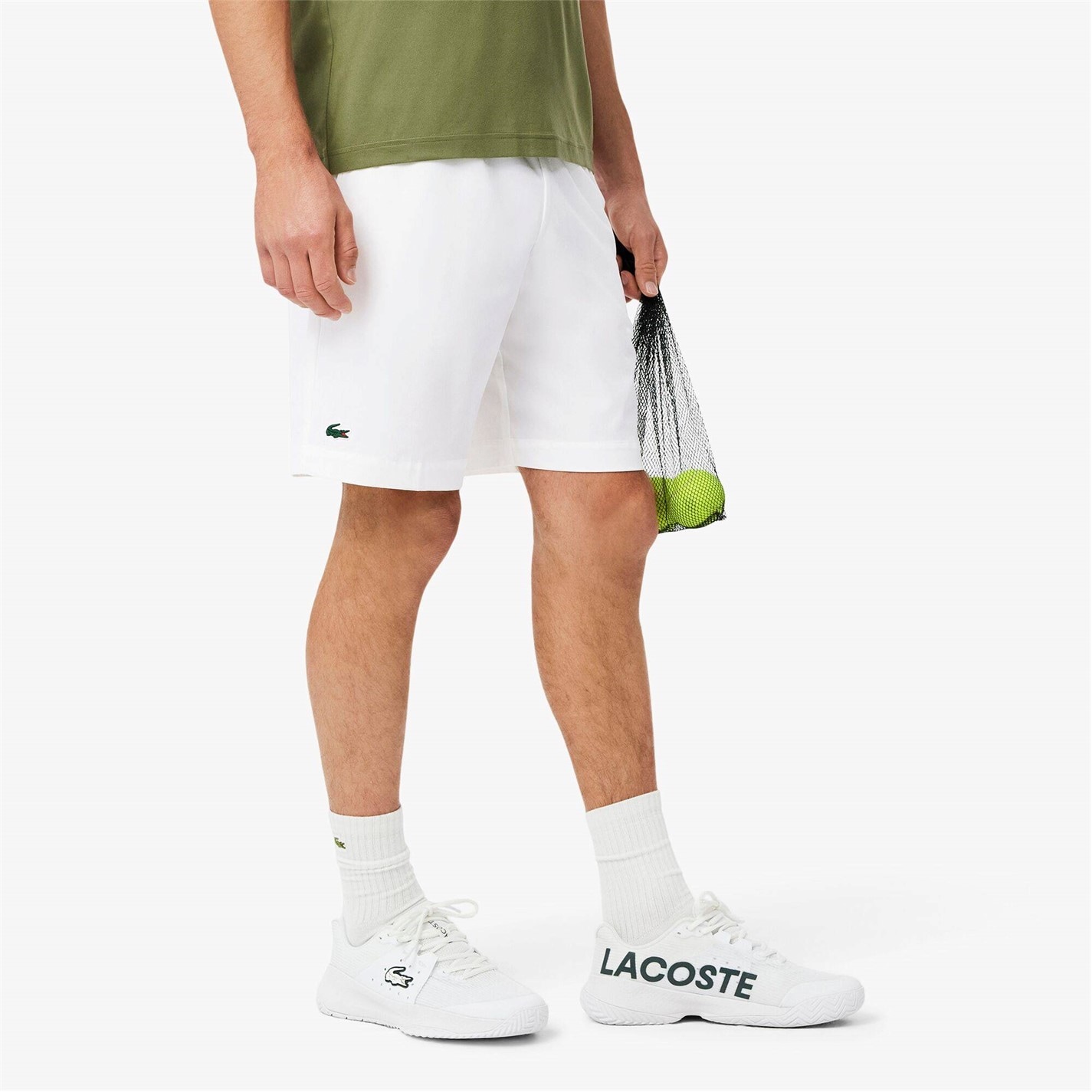 Kraťasy Lacoste White 001 8029772 Men's Performance Tennis Shorts - 2