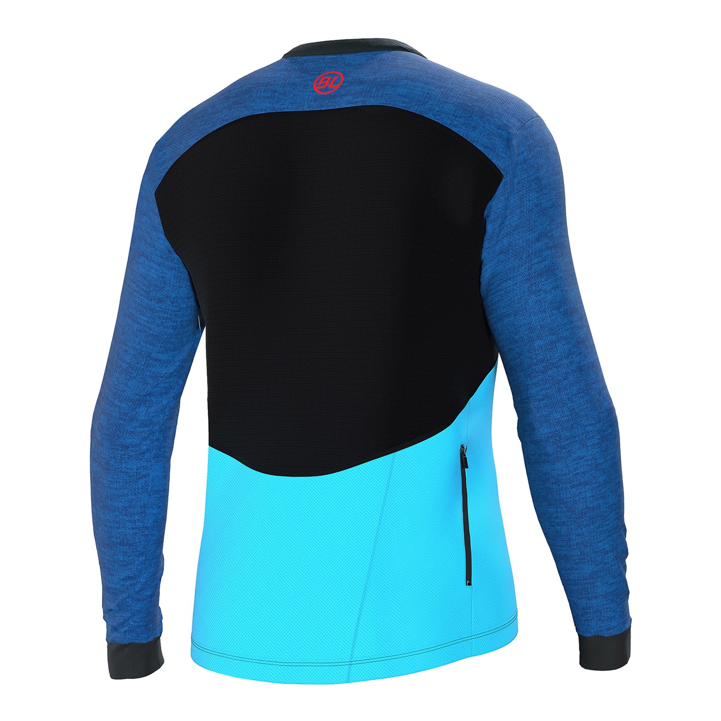 Bicycle Line Blue 8771575 Mens AGORDO Loose Fit Long Sleeve Cycling Jersey - 2