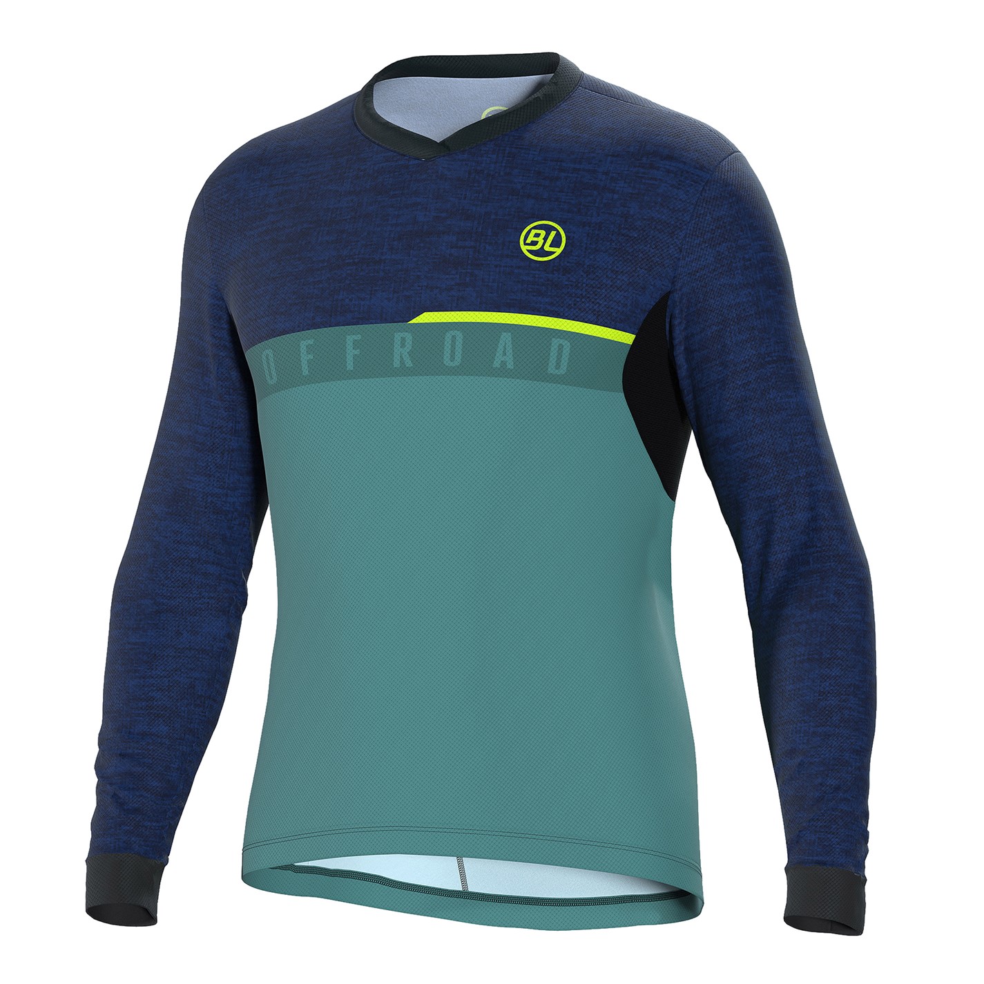 Bicycle Line Blue 8274335 Mens AGORDO Loose Fit Long Sleeve Cycling Jersey - 1