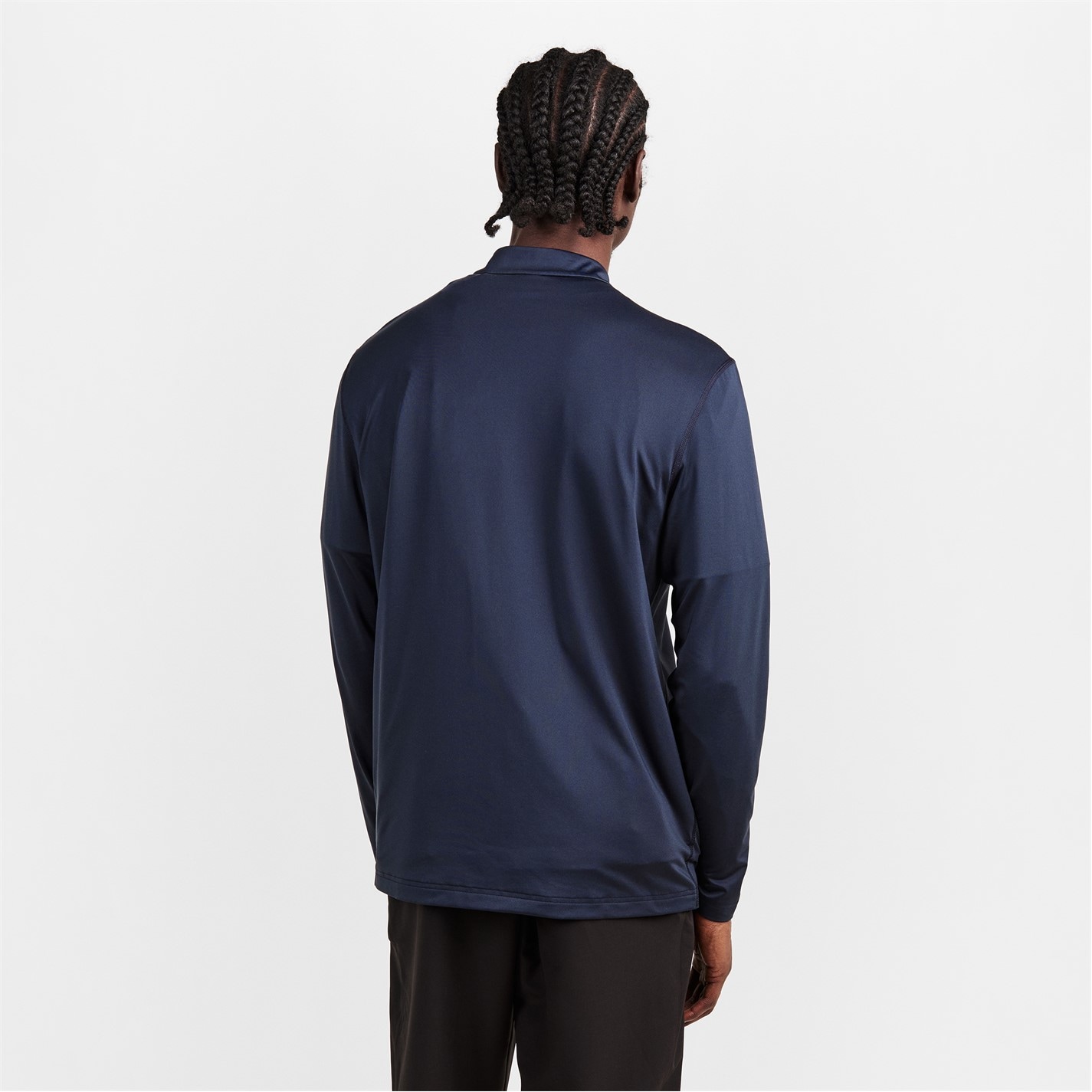 Mikina Boss Navy 4923889 Men's Green 1/4 Zip Performance Tracksuit Top - 4