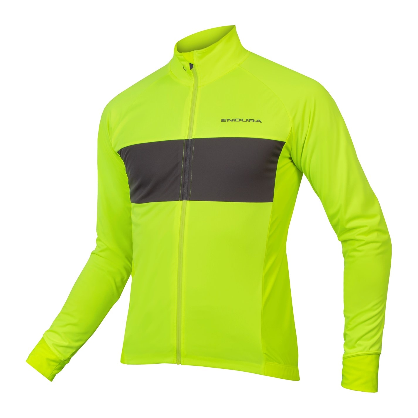 Endura Bright Yellow 678377 FS260 Jetstream Long Sleeve Jersey II Mens - 1
