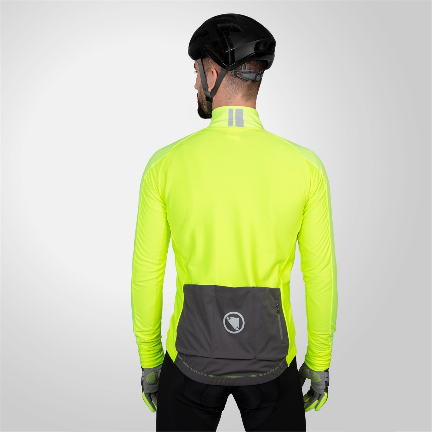 Endura Bright Yellow 678377 FS260 Jetstream Long Sleeve Jersey II Mens - 3