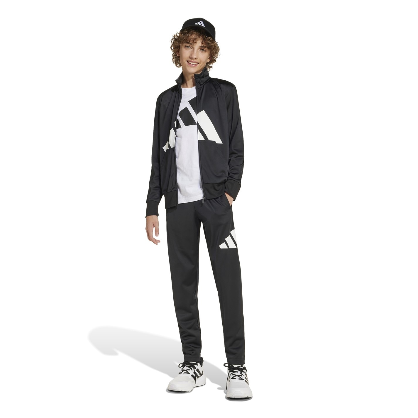 adidas Linea Poly Tracksuit Juniors - 6