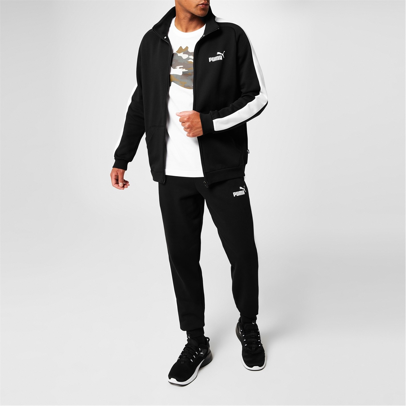 Puma Clean Fleece Tracksuit Mens - 2