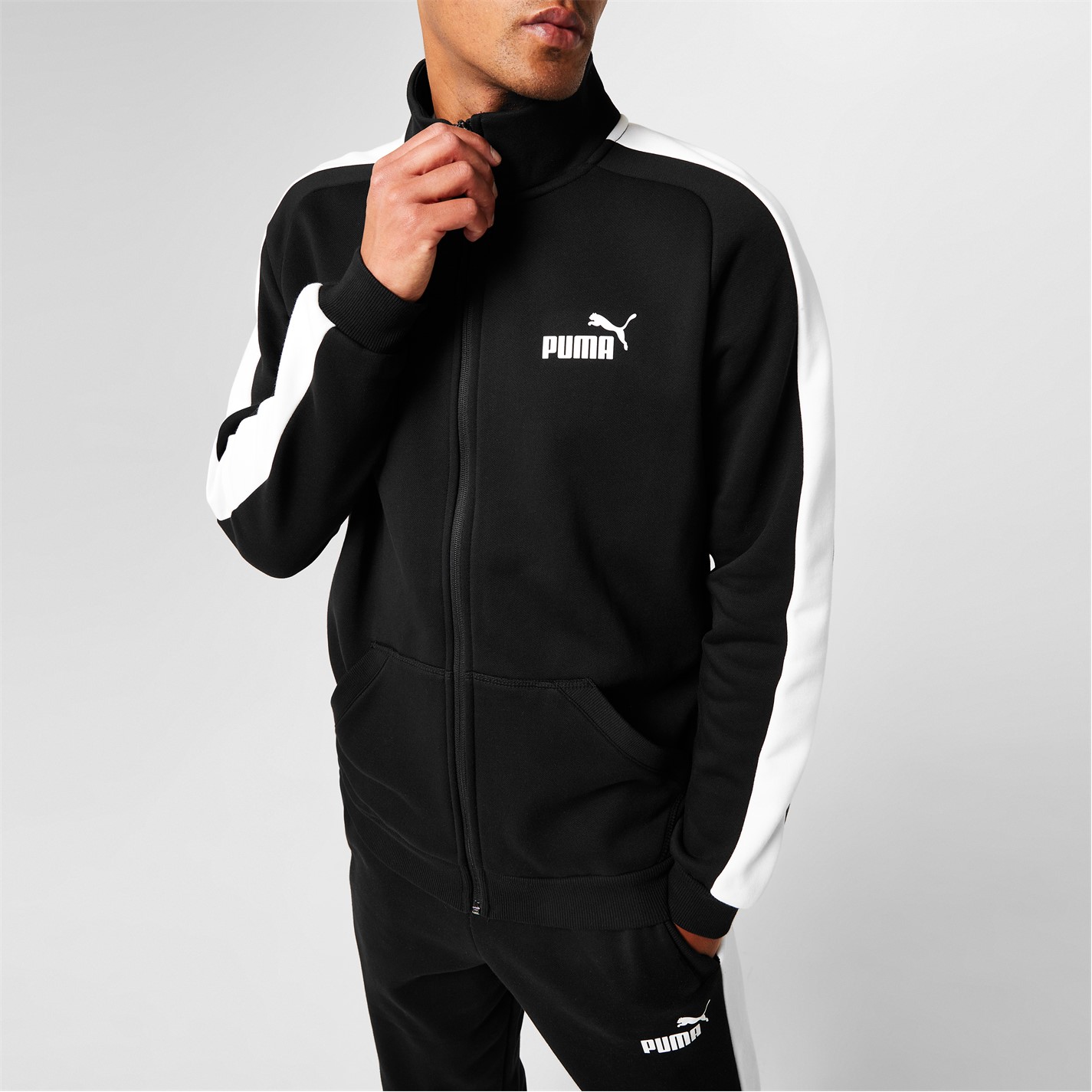 Puma Clean Fleece Tracksuit Mens - 4