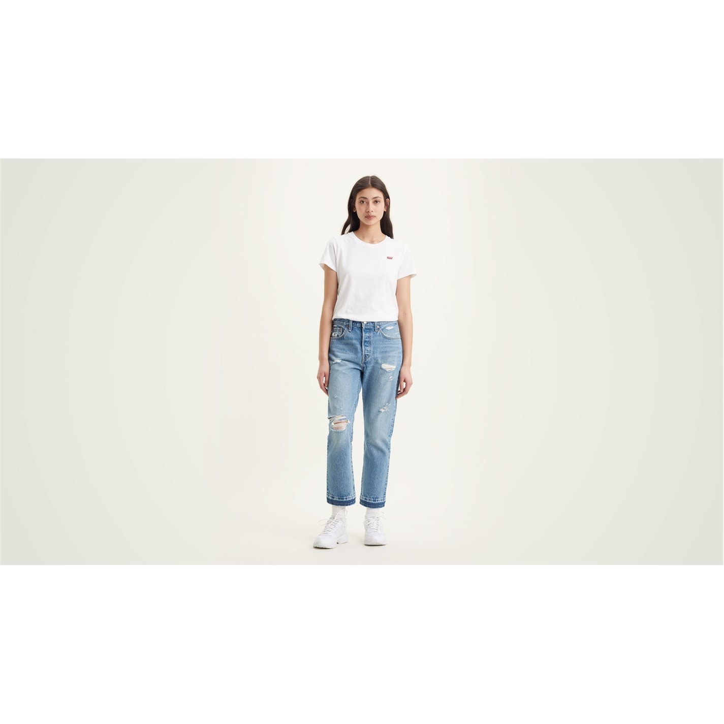 Levis 501 Cropped Jeans - 4