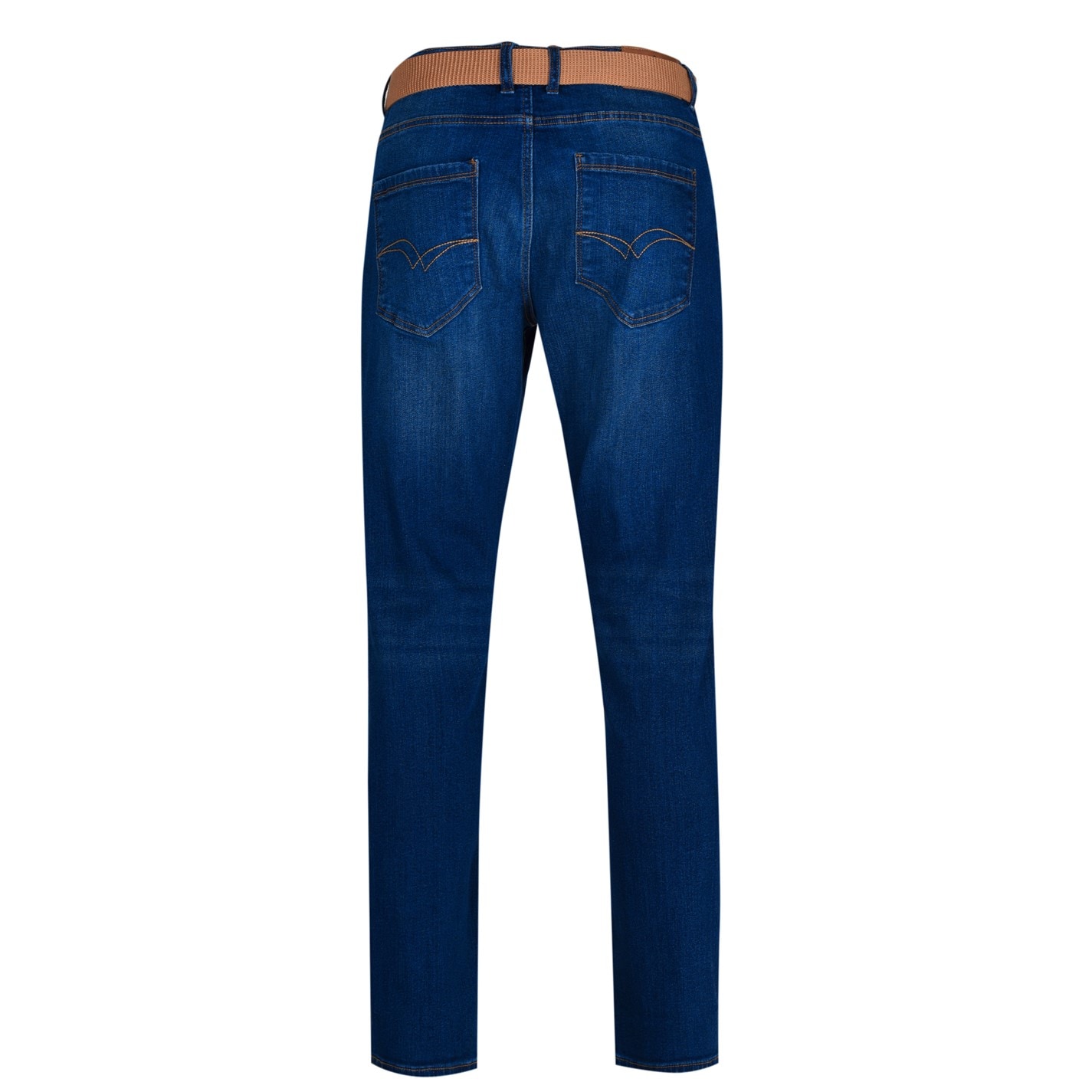 Lee Cooper Belted Jeans Mens - 5