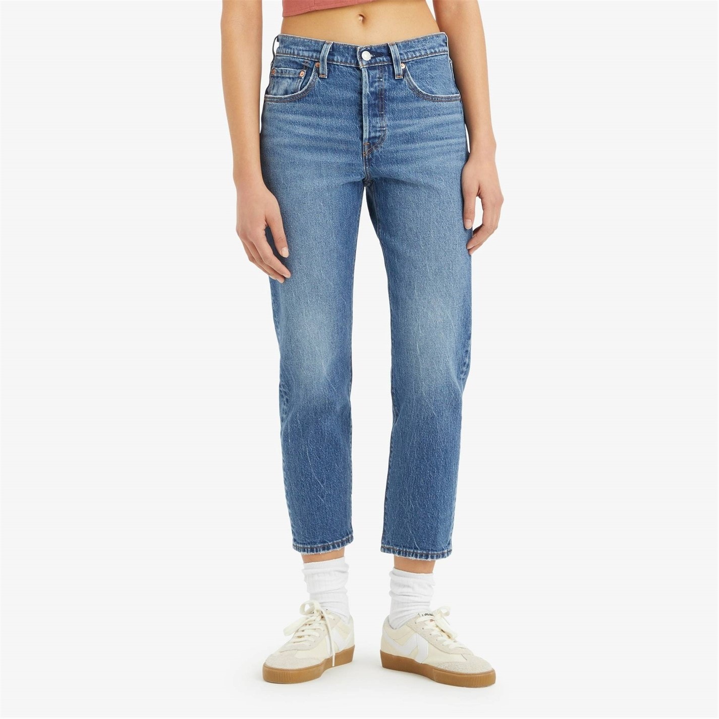 Levis 501 Cropped Jeans - 8