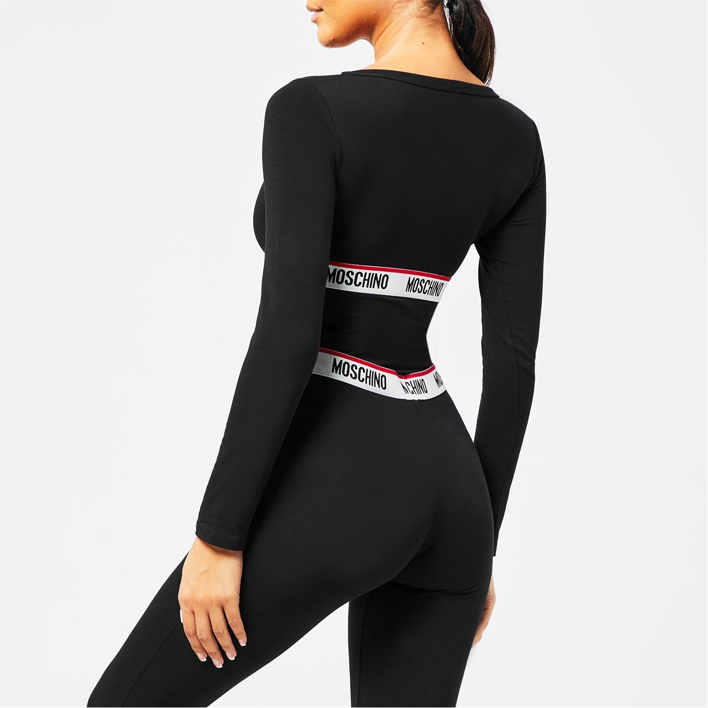 MOSCHINO Long Sleeve Tape Bodysuit - 2