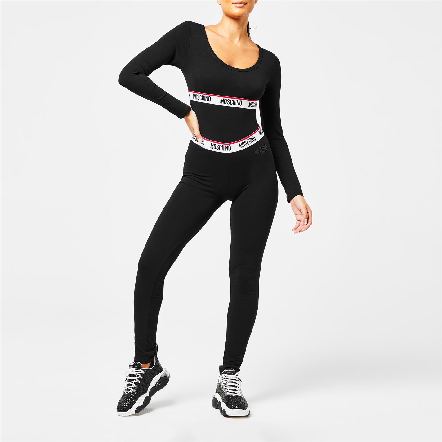 MOSCHINO Long Sleeve Tape Bodysuit - 4