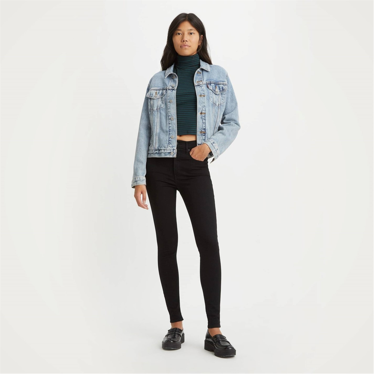 Dámske rifle Levis Black Celestial 1497442
