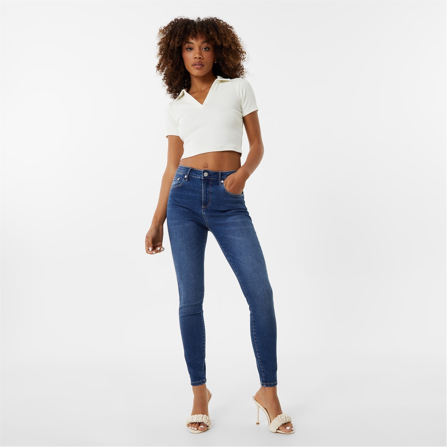 Dámske rifle Jack Wills Mid Indigo 6664921